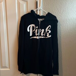 Victoria's Secret PINK Black Zip-Up Jacket